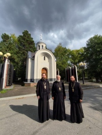 Епархиальная комиссия по канонизации святых встретилась с настоятелем храма Новомучеников и исповедников Российских на Бутовском полигоне