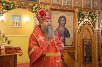 В пятницу Светлой седмицы митрополит Артемий возглавил Божественную литургию в храме святого великомученика Дмитрия Солунского в  селе Князе-Волконское