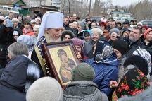 Архипастырский визит митрополита Хабаровского и Приамурского Игнатия в город Вяземский. 14 апреля 2013 года.