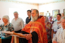 Чин освящения иконы священномученика Леонида Сребреникова.  Храм святого Архангела Михаила с. Лермонтовка. 23 июля 2013 года.