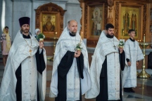 Всенощное бдение в Неделю 9-ю по Пятидесятнице в Спасо-Преображенском кафедральном соборе. 20 августа 2016 г. Всенощное бдение в Неделю 9-ю по Пятидесятнице в Спасо-Преображенском кафедральном соборе. 20 августа 2016 г.