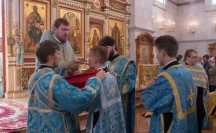 Божественная литургия в Спасо-Преображенском кафедральном соборе 02 сентября 2018 г.