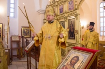 Божественная литургия в Никольском храме города Николаевска-на-Амуре 19 декабря 2018 г.