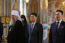 Митрополит Артемий принял участие в мероприятии по случаю 20-летия посещения северокорейского лидера Ким Чен Ира храма святителя Иннокентия Иркутского 14 августа 2022 года